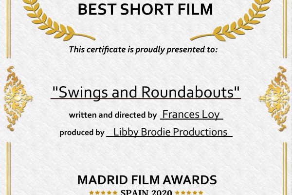 Swings and Roundabouts, Semi-Finalist Certificate